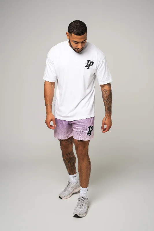 MEN'S GRAPHIC MESH SHORTS - PURPLE GRADIENT