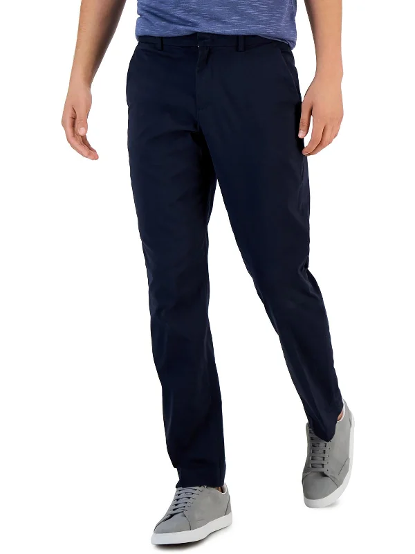 Mens Slim Fit Mid Rise Dress Pants