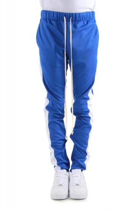 Men's Track Pant In Blue/white