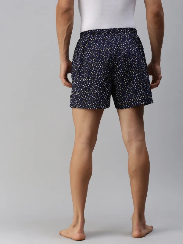 Mens Woven Boxer Shorts Navy WS8