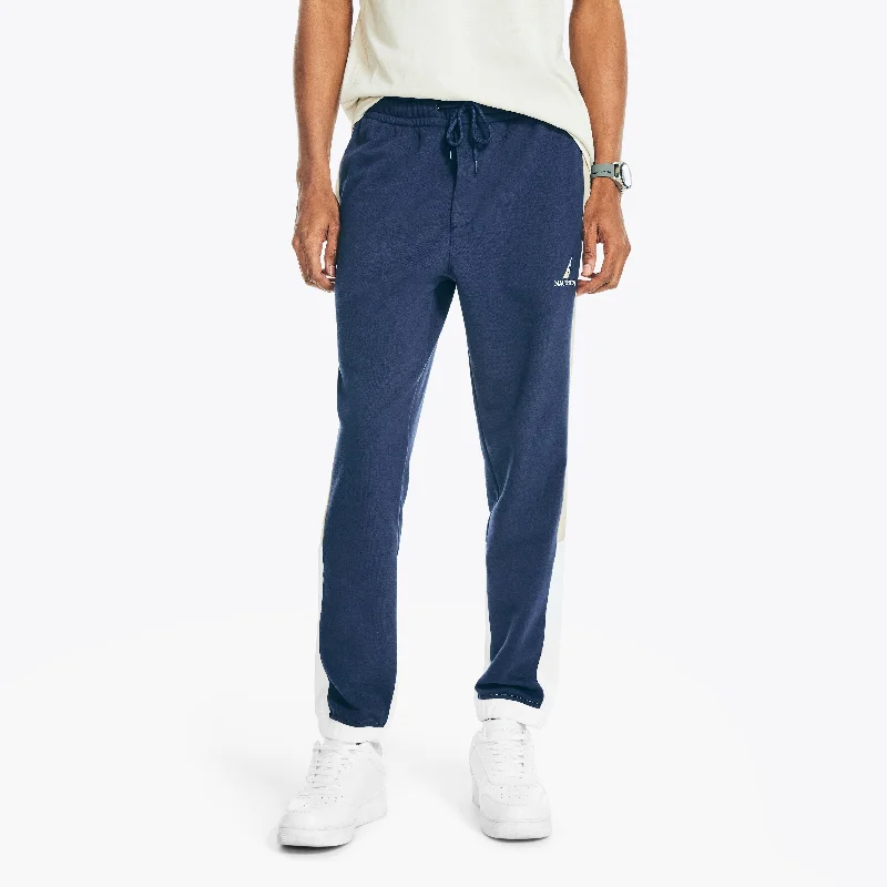 Nautica Mens Side-Stripe Colorblock Jogger