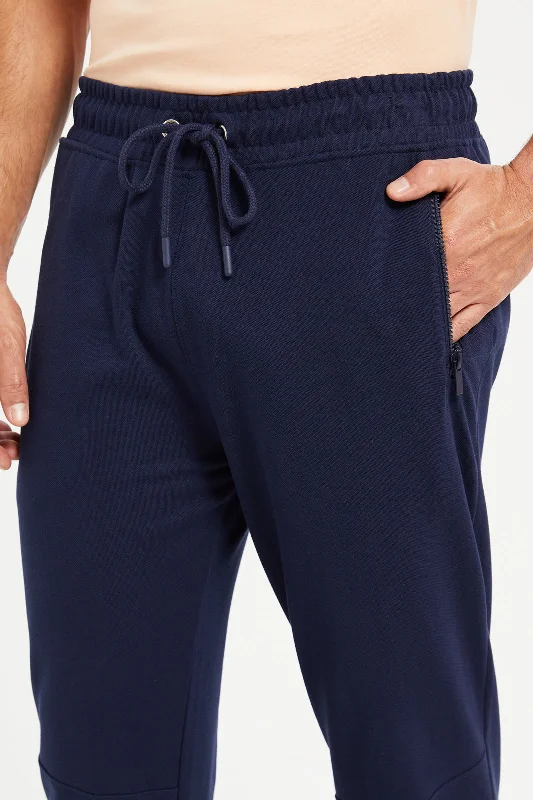 Men Navy Jogger Pants