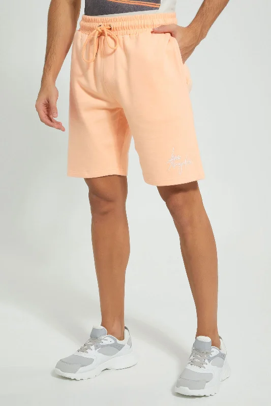 Orange Pull On Resort Short