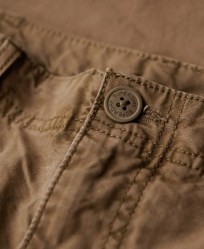 Organic Cotton Baggy Cargo Pants | Deep Brown