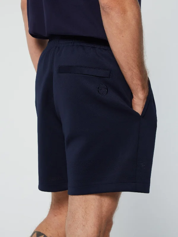 Perforata Short- Maritime Blue