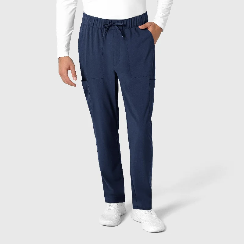 RENEW Men's Tapered Scrub Pant - Navy