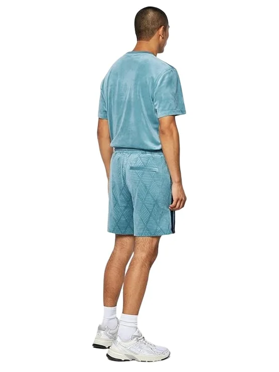 Sergio Tacchini Men's Debossed Damarindo Velour Shorts