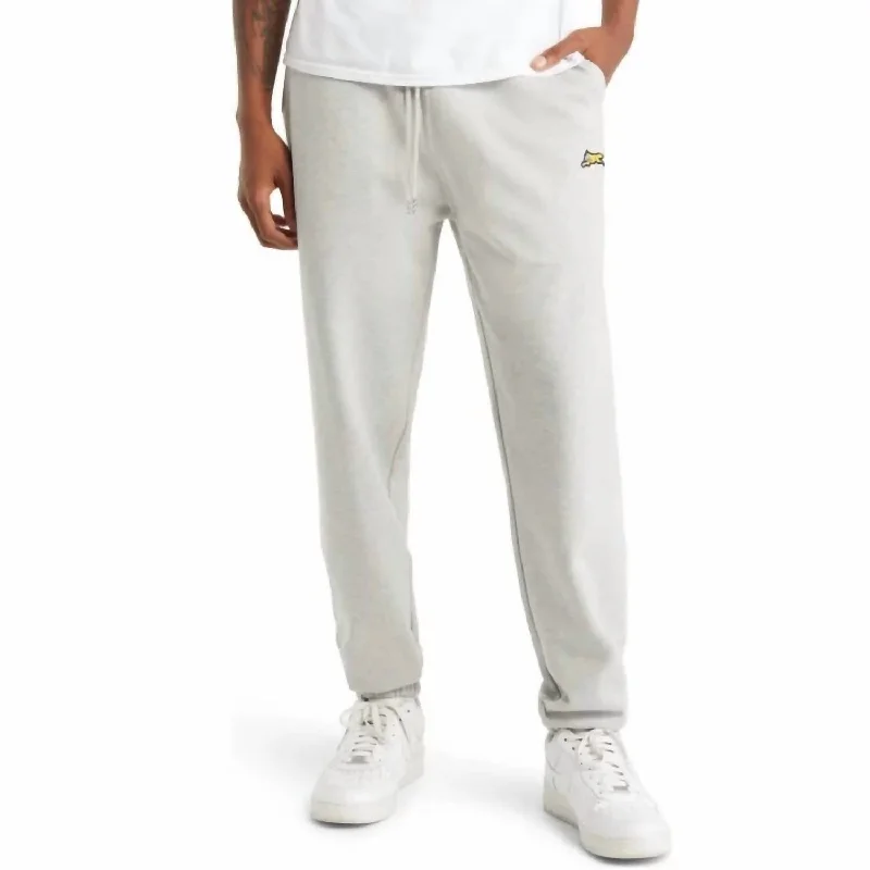 Slater Sweatpant In Light Heather Grey