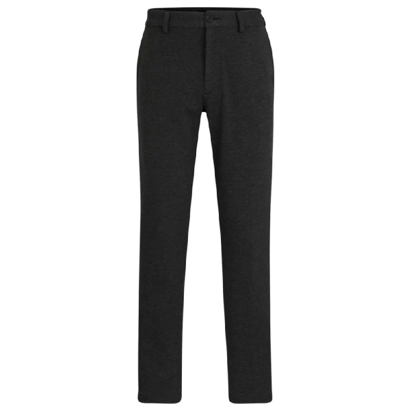 Slim-fit trousers in structured performance-stretch material