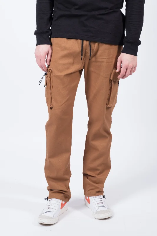 Stretch Twill Zip Cargo Pocket Pant