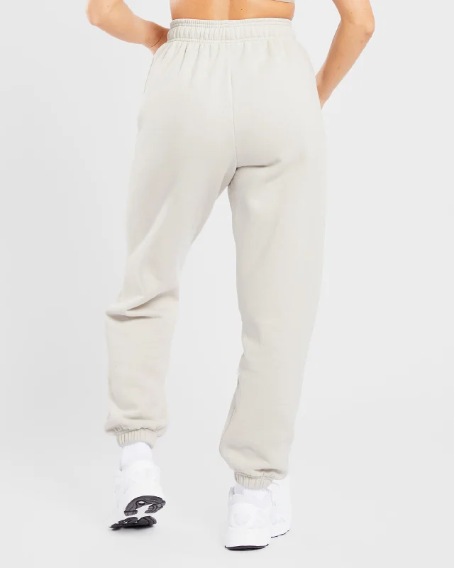 Varsity Oversized Joggers - Sand