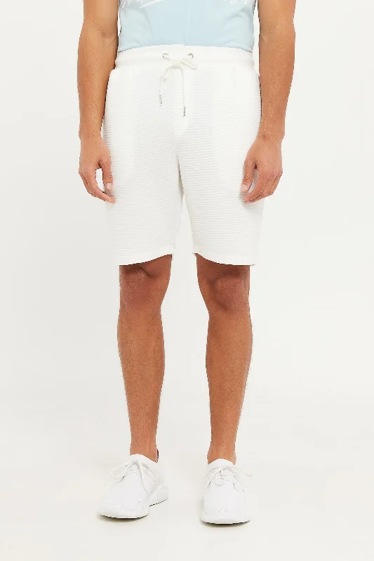 Men White Lounge Shorts