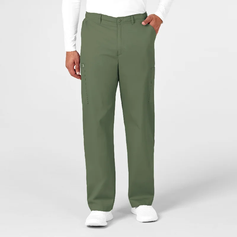 WonderWORK Men's Cargo Scrub Pant - Olive